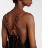 Plan C Cotton crêpe jumpsuit