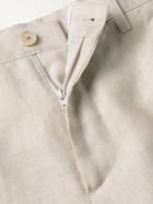 Etro - Slim-Fit Linen Suit Trousers - Neutrals