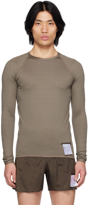 Photo: Satisfy Gray Base Layer Long Sleeve T-Shirt