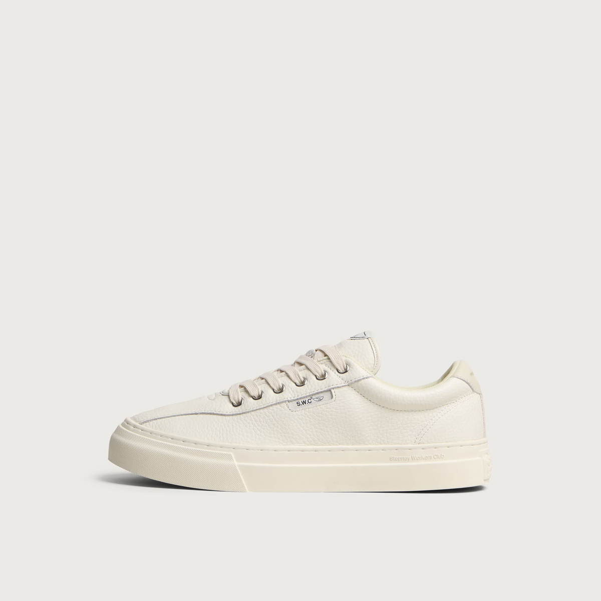 Stepney Workers Club Men's Dellow 02 Tumbled Lea - END. Exclusive in White