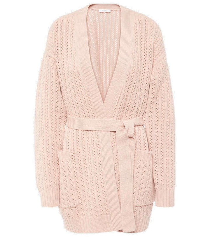 Photo: Max Mara Belted wool and cashmere cardigan
