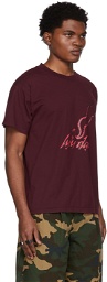 LU'U DAN SSENSE Exclusive Burgundy Serpent T-Shirt