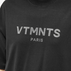 VTMNTS Women's Paris Crystal Logo T-Shirt in Black
