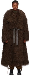Cawley Brown Ivy Fur Coat