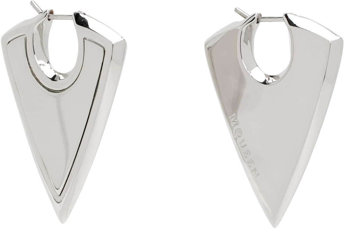 McQueen Silver Arrow Earrings