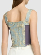 VIVIENNE WESTWOOD Printed Cotton Zip Corset