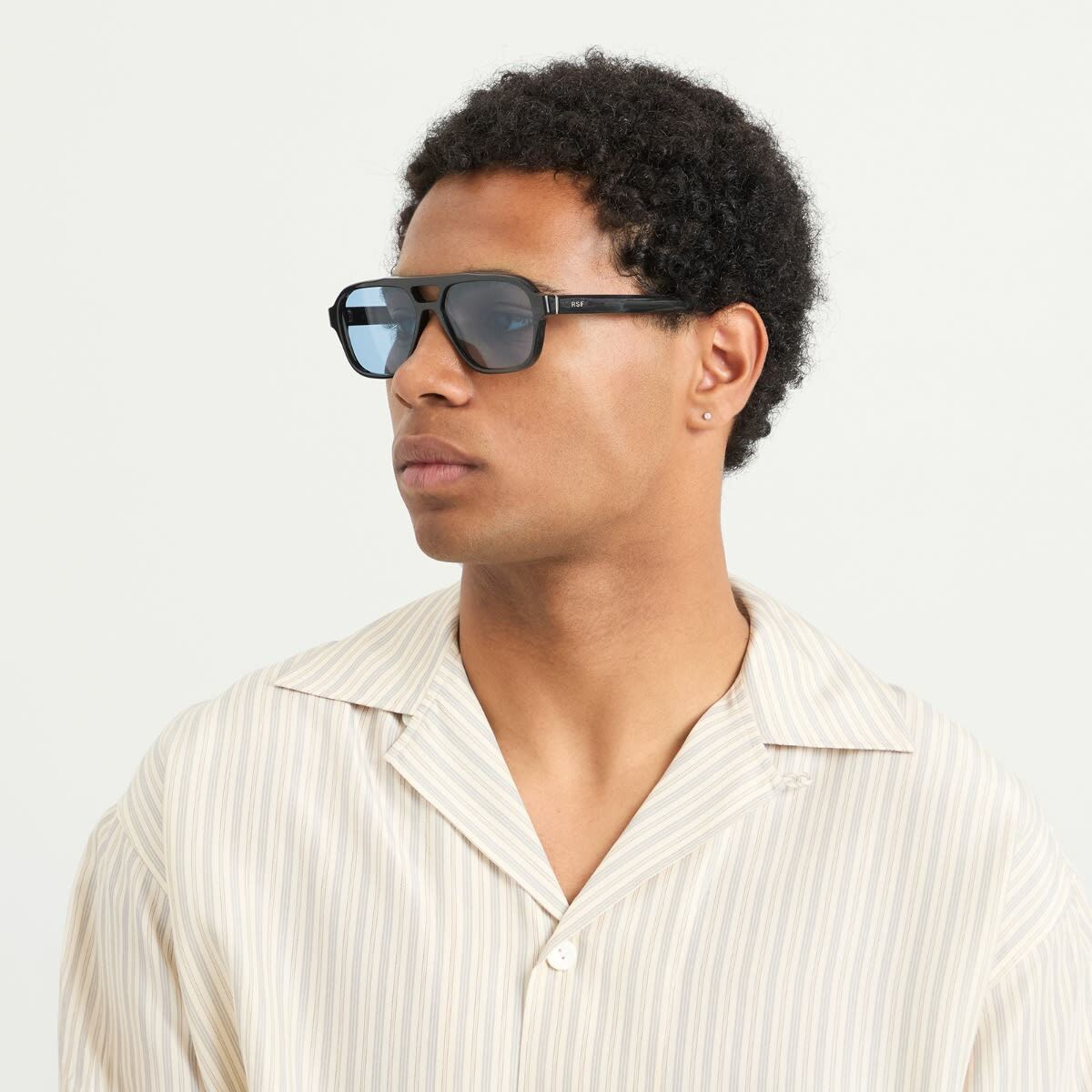 Retrosuperfuture Maneval Sunglasses in Black Cat 