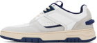 MSGM White & Navy New RCK Sneakers