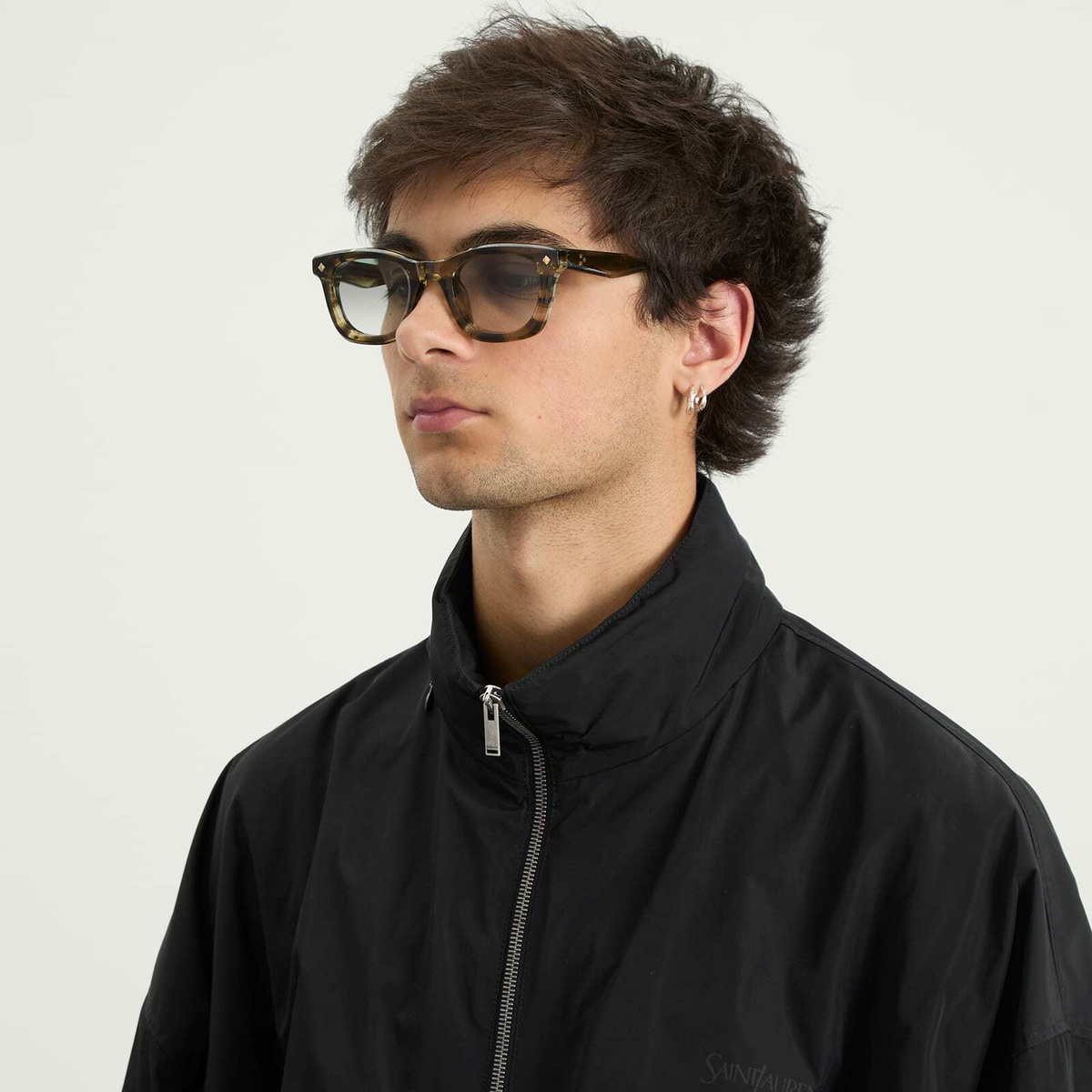 Lunetterie Générale Forever Young Sunglasses in Olive/Gold 