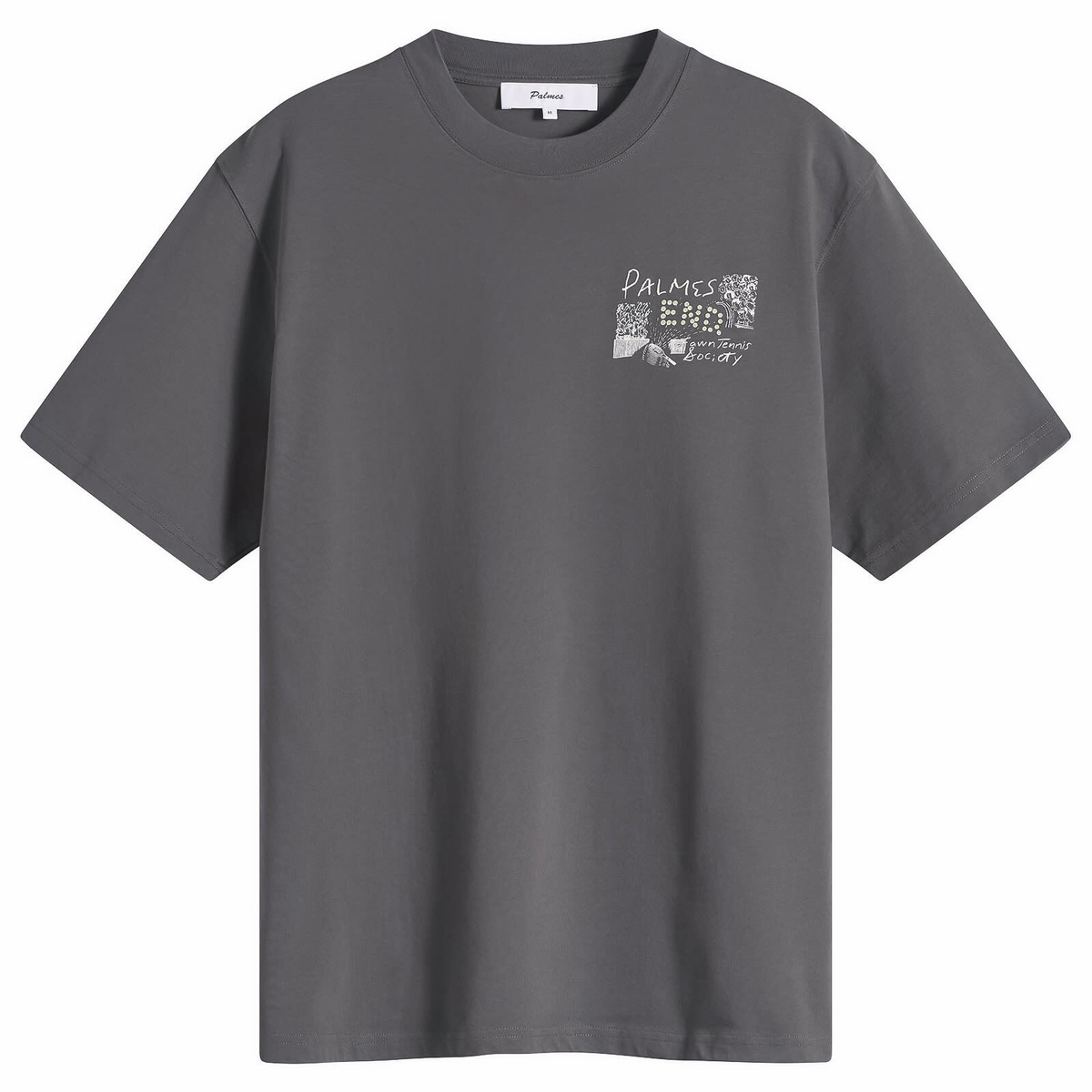 END. x Palmes Men's Scene T-Shirt in Charcoal
