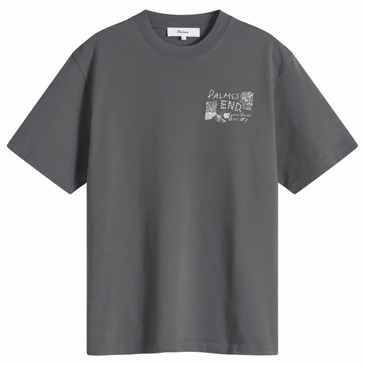Photo: END. x Palmes Men's Scene T-Shirt in Charcoal