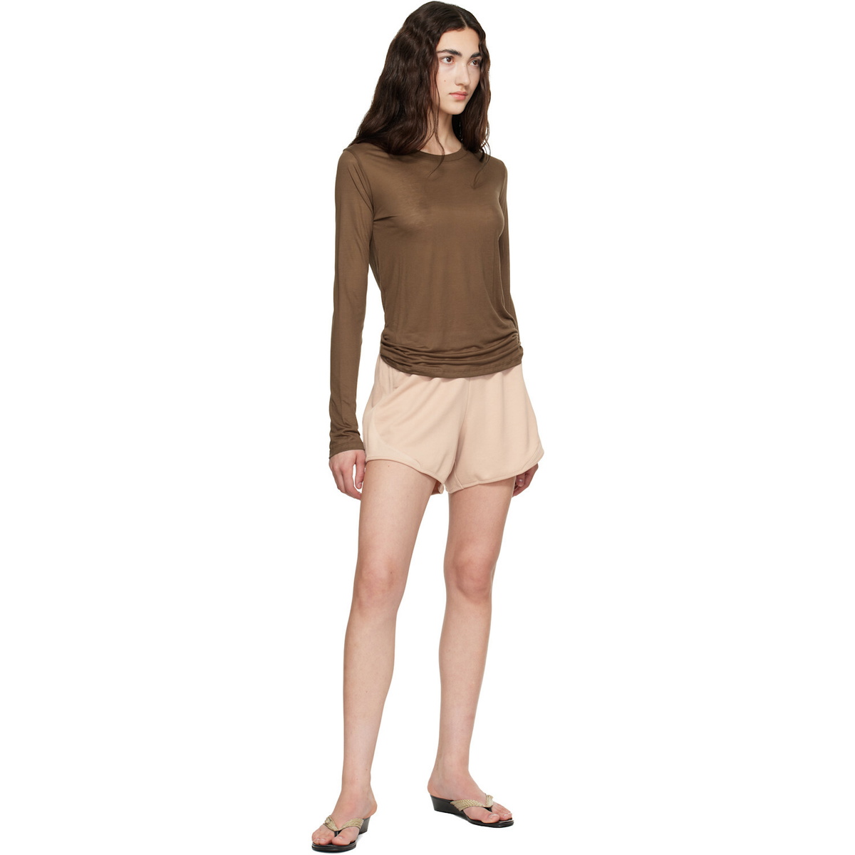 Baserange Brown Long Sleeve T-shirt