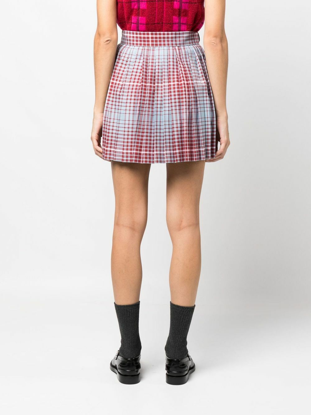 Charles Jeffrey Loverboy Blue Check Print Mini Kilt Charles Charles Jeffrey Loverboy Blue Check Print Mini Kilt Charles
