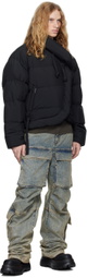 Ottolinger Black Strappy Puffer Down Jacket