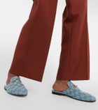 Gucci Princetown GG canvas slippers