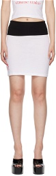 Maisie Wilen White Pop Miniskirt