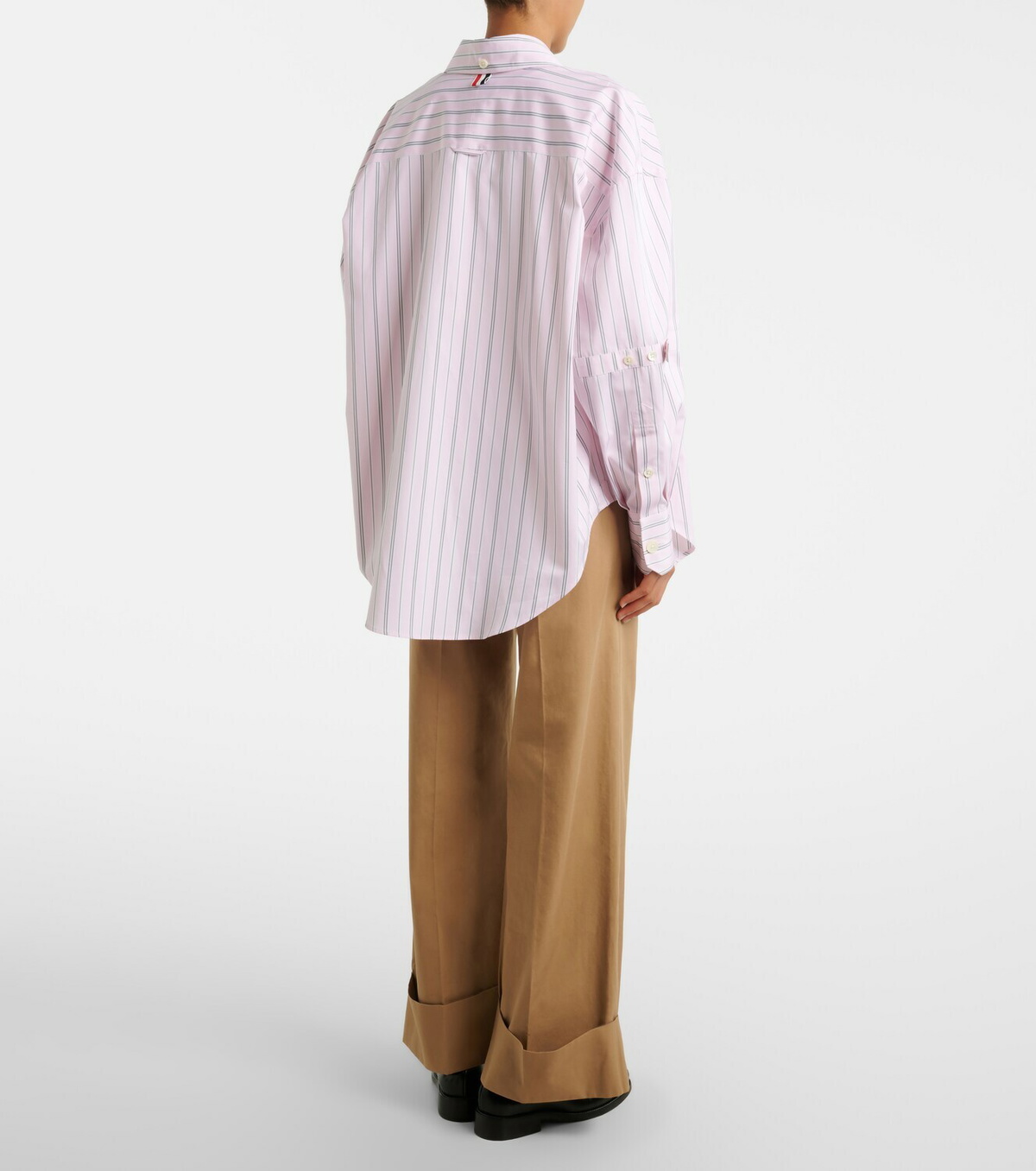 Frame Cuffed Slim Palazzo wide-leg pants