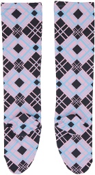 Chopova Lowena SSENSE Exclusive Black & Pink Long Socks