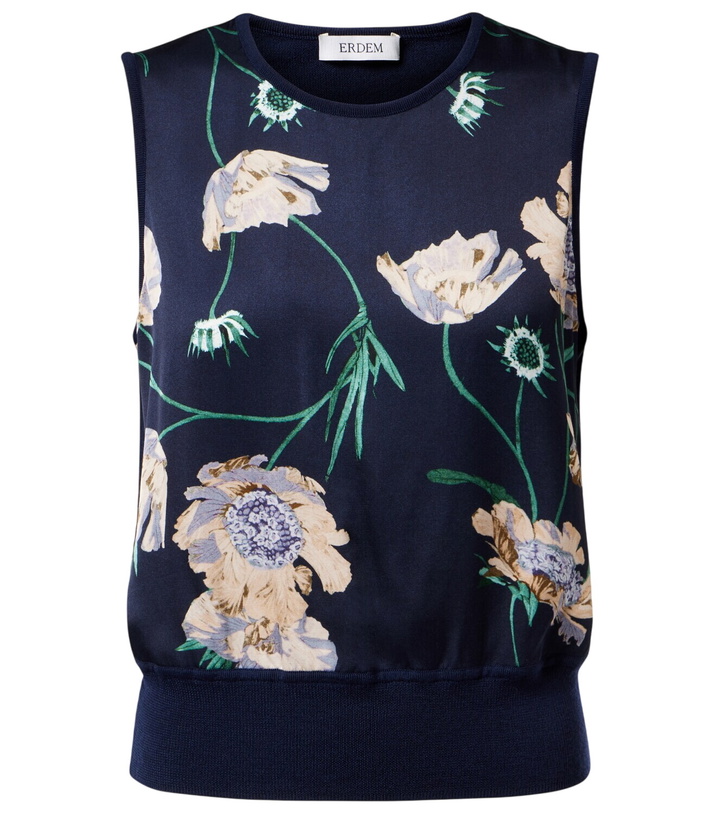 Photo: Erdem Floral wool sweater vest
