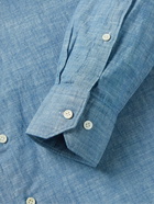 Peter Millar - Selvedge Cotton-Chambray Shirt - Blue