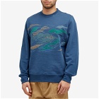 Paul Smith Men's Embroidered Crew Sweat in Blue