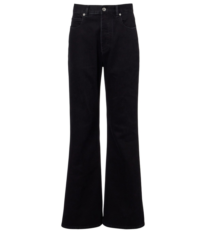 Photo: Bottega Veneta Intrecciato flared jeans