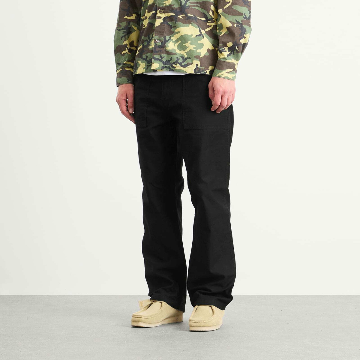 Stan Ray Men's Fat Pant in Black Sateen