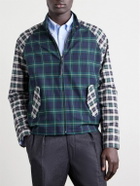 Golden Bear - The Beachmont Checked Cotton Bomber Jacket - Blue