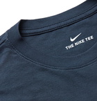 Nike Tennis - Logo-Print Cotton-Jersey T-Shirt - Blue