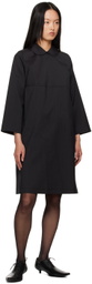 tao Black Peter Pan Collar Midi Dress