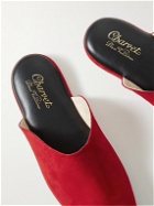 Charvet - Suede Slippers - Red