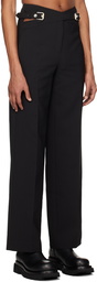 Dion Lee Black Interlock Trousers