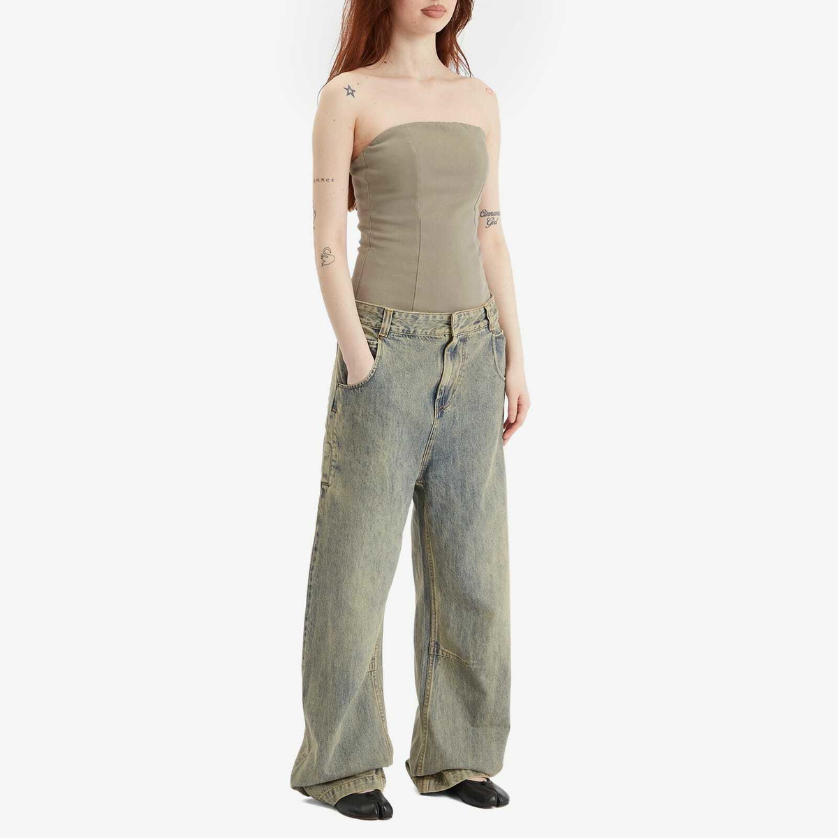 Entire Studios Women's Pipette Bodysuit in Ashen