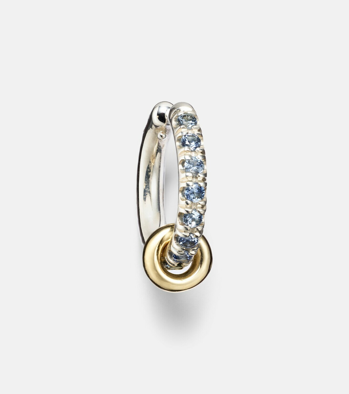 Spinelli Kilcollin Ombré sterling silver and 18kt yellow gold ear cuff with sapphires