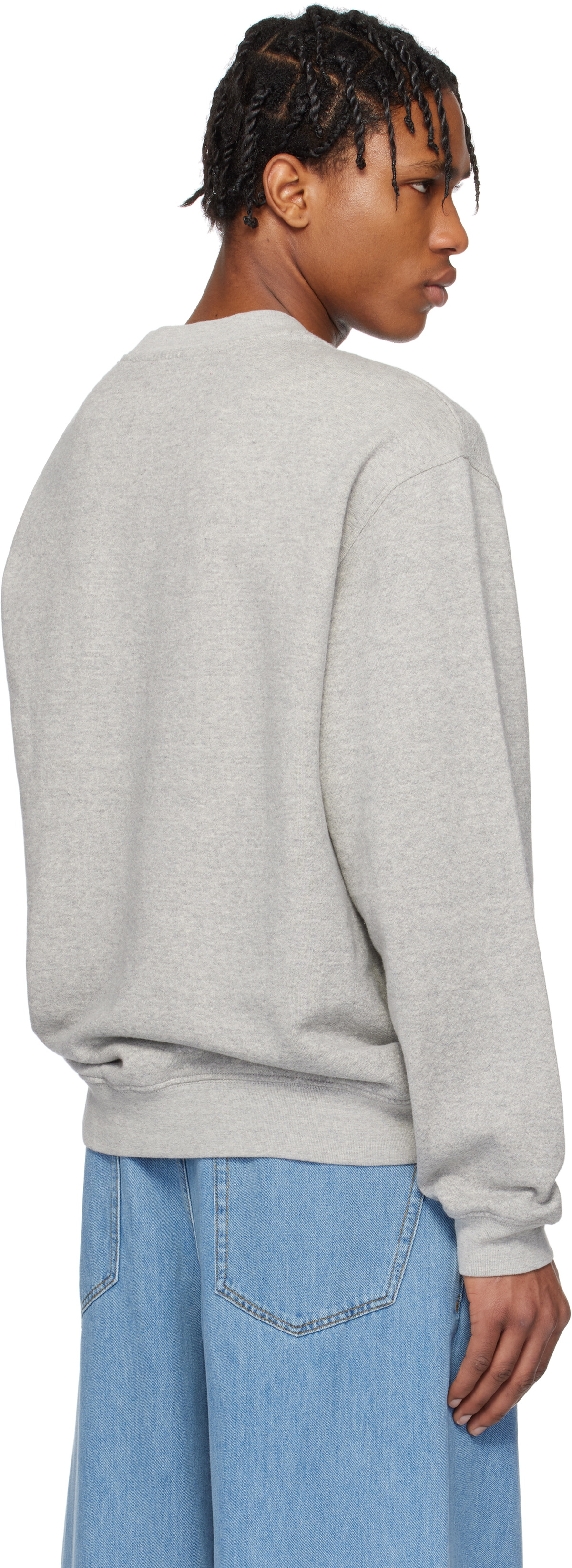 The Elder Statesman Gray Daily Crew Sweatshirt