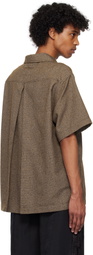 NULLUS Brown Vintage Short Sleeve Polo