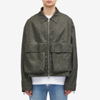 Cole Buxton Men's Combat Coach Jacket in Dark Green