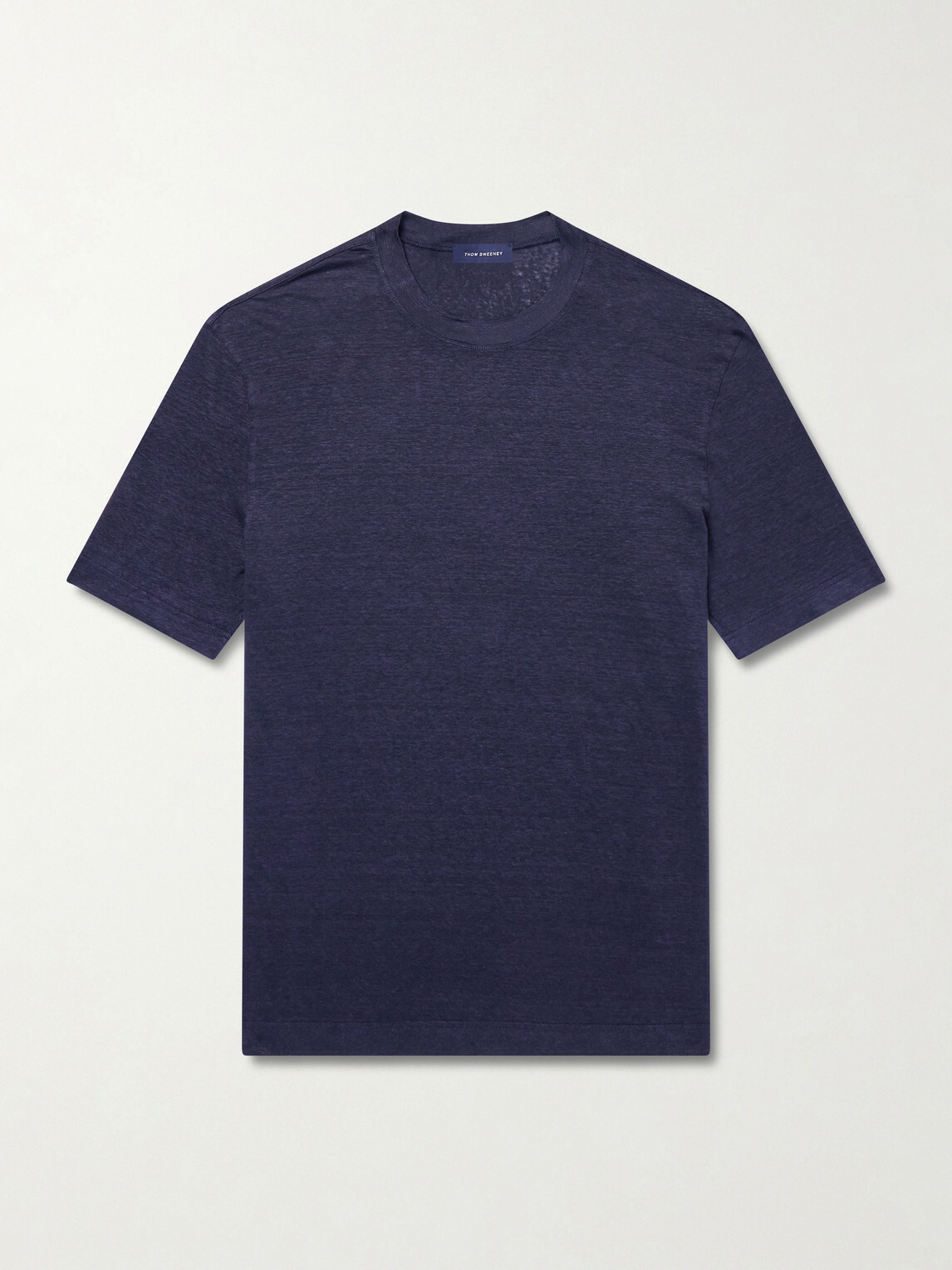 Thom Sweeney - Linen-Blend T-Shirt - Blue