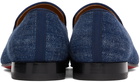 Christian Louboutin Blue Denim Dandelion Loafers