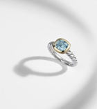 David Yurman DY Mercer® sterling silver and 18kt gold ring with topaz