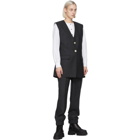 GANNI Grey Wool Suiting Vest