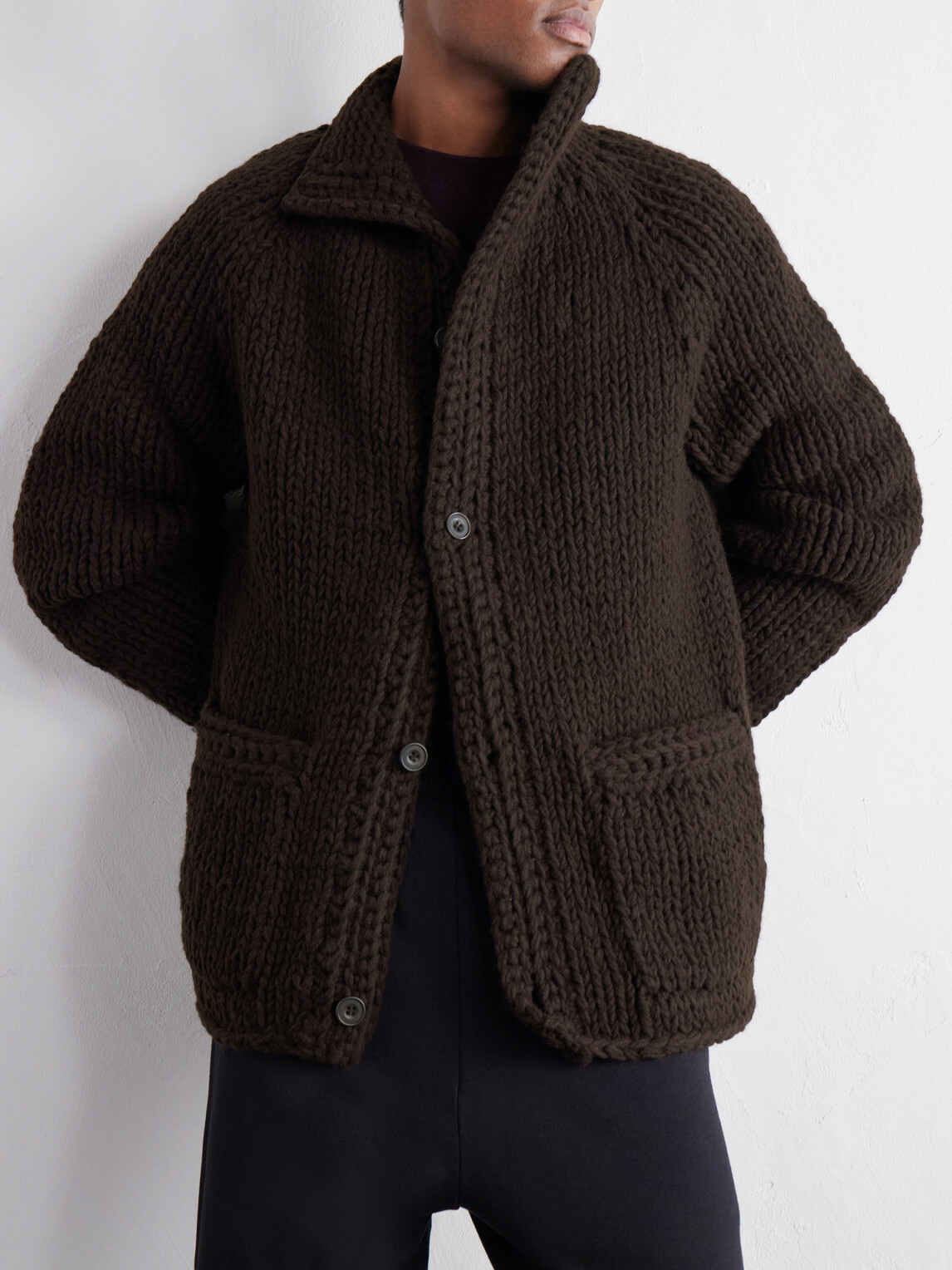 Casey Casey - Camille Virgin Wool Cardigan - Brown