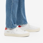 Kenzo Men's Swing Lace up Sneakers in White/Red