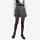 Charles Jeffrey Women's Mini Kilt Skirt in Grey
