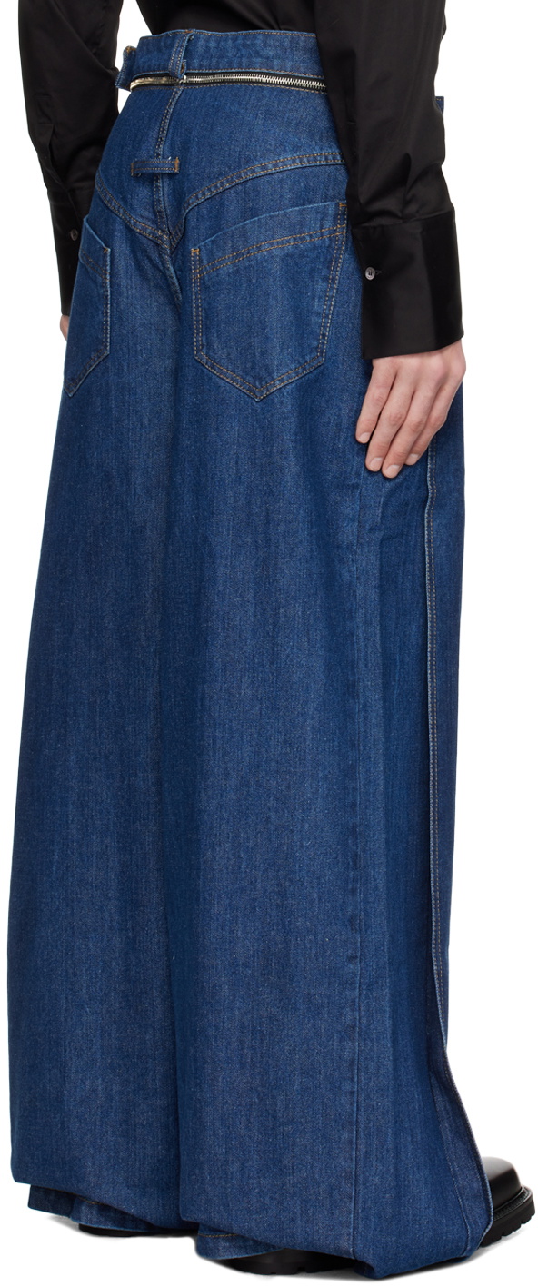 Situationist Navy Belted Jeans