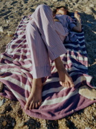 TEKLA Port Striped Beach Towel
