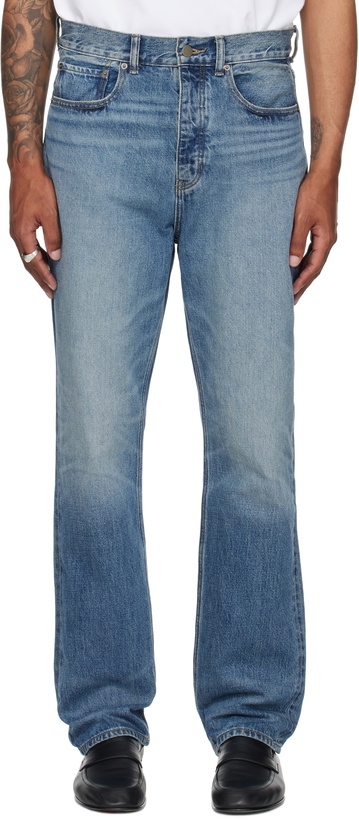 Photo: Fear of God ESSENTIALS Blue 5-Pocket Jeans