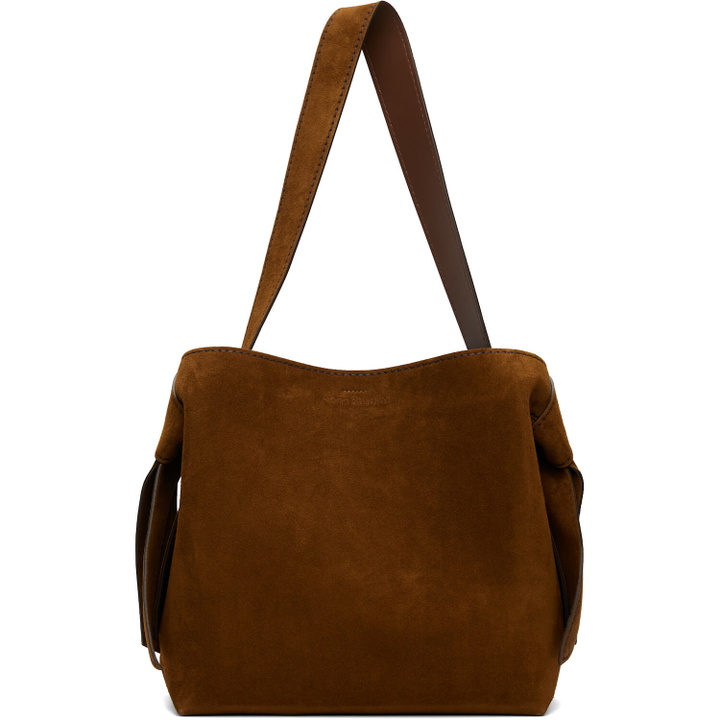 Photo: Acne Studios Brown Musubi Suede Midi Bag