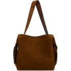 Acne Studios Brown Musubi Suede Midi Bag