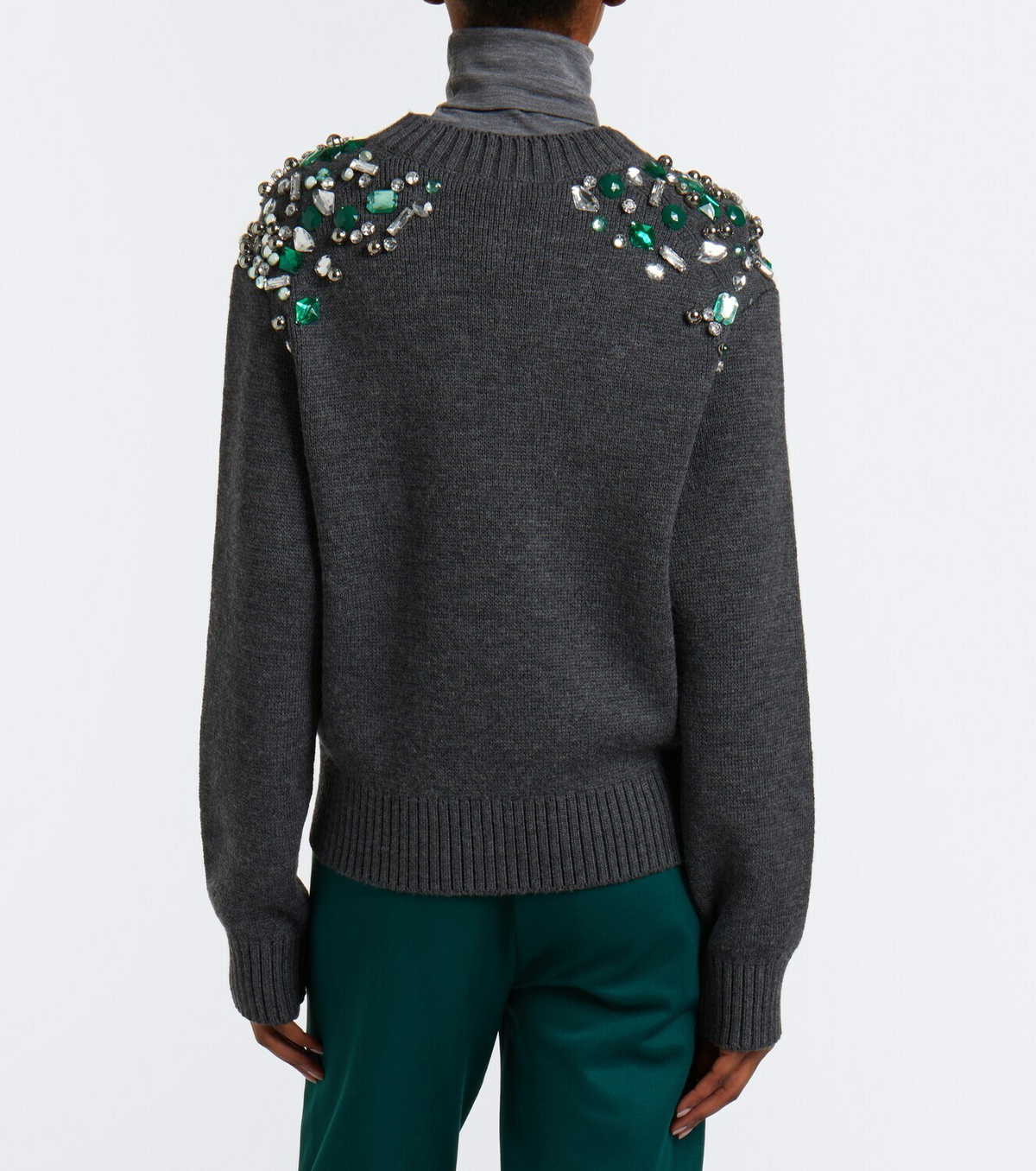 Dorothee Schumacher Embellished Coolness virgin wool sweater
